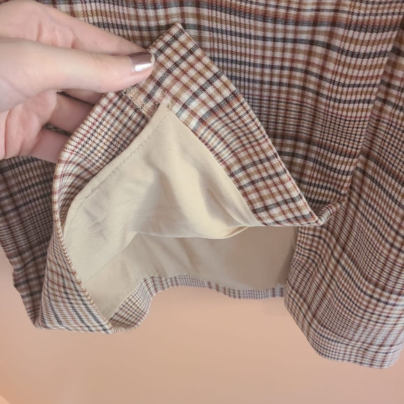 NWOT Ann Taylor Factory Cream Plaid Dress 🌷🌴 - Picture 11 of 13